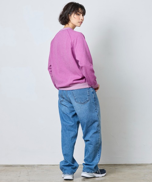 L.L.Bean（エルエルビーン）の「【JAPAN EDITION】ポーテージ・クルーネック・スウェットシャツ（スウェット・レディース・グリーン/グレイッシュベージュ/パープル系・MEDIUM）」の18枚目の写真