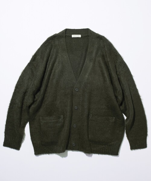 FREAK'S STORE（フリークスストア）の「限定展開 Relax Fit リラックスフィット シャギーニット ルーズカーディガン（カーディガン/ボレロ・メンズ・ブラック/グレー/チャコールグレー/オリーブ/ネイビー・LARGE/MEDIUM/SMALL）」の13枚目の写真