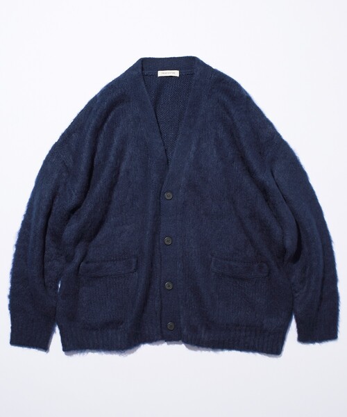 FREAK'S STORE（フリークスストア）の「限定展開 Relax Fit リラックスフィット シャギーニット ルーズカーディガン（カーディガン/ボレロ・メンズ・ブラック/グレー/チャコールグレー/オリーブ/ネイビー・LARGE/MEDIUM/SMALL）」の14枚目の写真