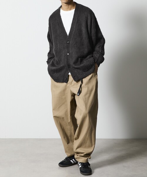 FREAK'S STORE（フリークスストア）の「限定展開 Relax Fit リラックスフィット シャギーニット ルーズカーディガン（カーディガン/ボレロ・メンズ・ブラック/グレー/チャコールグレー/オリーブ/ネイビー・LARGE/MEDIUM/SMALL）」の15枚目の写真