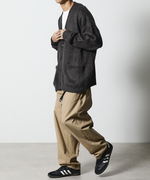 FREAK'S STORE（フリークスストア）の「限定展開 Relax Fit リラックスフィット シャギーニット ルーズカーディガン（カーディガン/ボレロ・メンズ・ブラック/グレー/チャコールグレー/オリーブ/ネイビー・LARGE/MEDIUM/SMALL）」の17枚目の写真