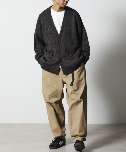FREAK'S STORE（フリークスストア）の「限定展開 Relax Fit リラックスフィット シャギーニット ルーズカーディガン（カーディガン/ボレロ・メンズ・ブラック/グレー/チャコールグレー/オリーブ/ネイビー・LARGE/MEDIUM/SMALL）」の18枚目の写真