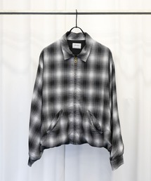 TOWNCRAFT（タウンクラフト）の「TOWNCRAFT / タウンクラフト 50S ROCKBILLY JACKET レーヨン ジップアップ ワークブルゾン オンブレチェック（ブルゾン）」