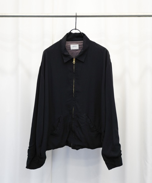 TOWNCRAFT（タウンクラフト）の「TOWNCRAFT / タウンクラフト 50S ROCKBILLY JACKET レーヨン ジップアップ ワークブルゾン オンブレチェック（ブルゾン・メンズ・グレー/グリーン/ブラック・MEDIUM/LARGE/SMALL）」の2枚目の写真