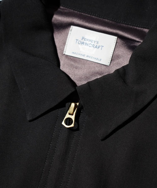 TOWNCRAFT（タウンクラフト）の「TOWNCRAFT / タウンクラフト 50S ROCKBILLY JACKET レーヨン ジップアップ ワークブルゾン オンブレチェック（ブルゾン・メンズ・グレー/グリーン/ブラック・MEDIUM/LARGE/SMALL）」の11枚目の写真