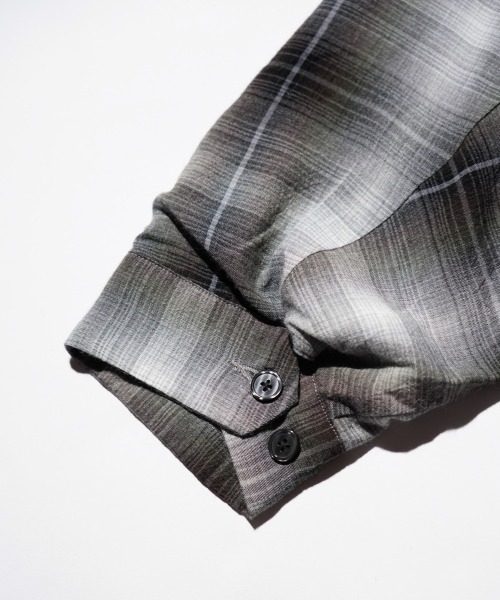 80s vintage】ジップブルゾン 裏地チェック レーヨン100% 短丈