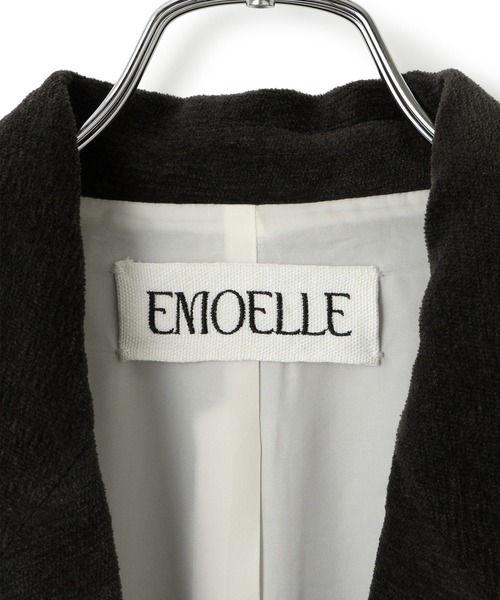 EMOELLE】コットンキュプラシングルジャケット（テーラード