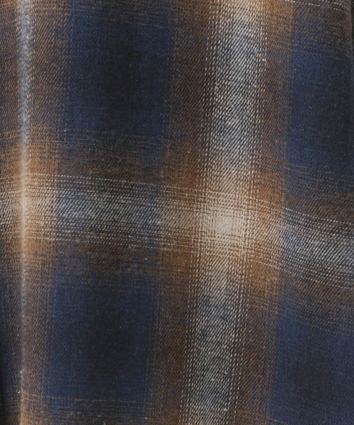 BAYFLOW(ベイフロー)の「チェックシャツワンピース(シャツワンピース・レディース・ネイビー/ベージュ/ブラック・FREE)」の10枚目の写真