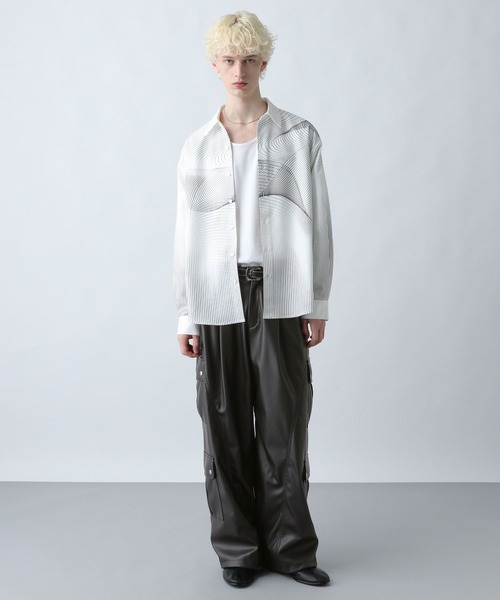 HARE（ハレ）の「【SET UP対応】LUXEレザーカーゴパンツ(HARE