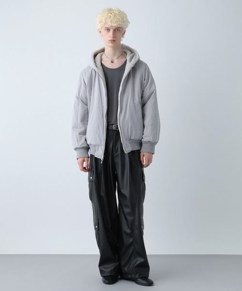 HARE（ハレ）の「【SET UP対応】LUXEレザーカーゴパンツ(HARE