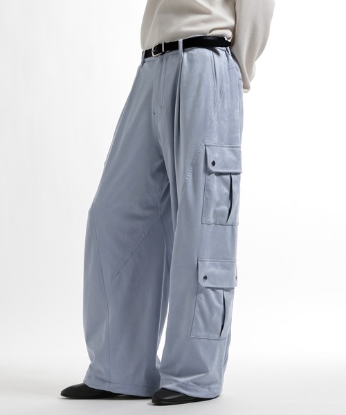 SET UP対応】LUXEレザーカーゴパンツ(HARE)（カーゴパンツ）｜HARE