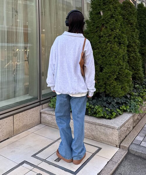 DISCUS(ディスカス)の「【DISCUS】ユニセックス裏毛ハーフジッププルオーバー(スウェット・レディース・グレー/ネイビー/ブラック・LARGE/MEDIUM/SMALL)」の15枚目の写真