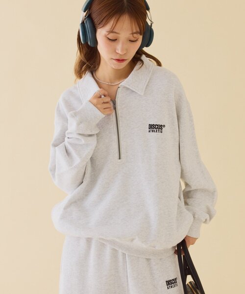 DISCUS(ディスカス)の「【DISCUS】ユニセックス裏毛ハーフジッププルオーバー(スウェット・レディース・グレー/ネイビー/ブラック・LARGE/MEDIUM/SMALL)」の17枚目の写真