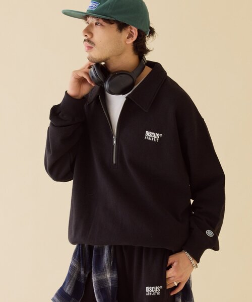 DISCUS(ディスカス)の「【DISCUS】ユニセックス裏毛ハーフジッププルオーバー(スウェット・レディース・グレー/ネイビー/ブラック・LARGE/MEDIUM/SMALL)」の20枚目の写真