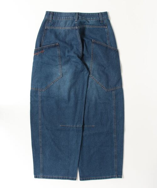 gossip!ロサンゼルス(ゴシップロサンゼルス)の「バレルレッグ バルーンデニムパンツ(デニムパンツ・レディース・ブルー・M/S)」の4枚目の写真