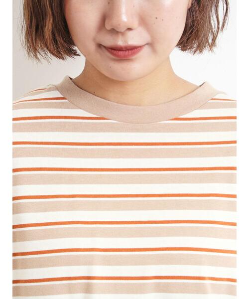 SM2（エスエムツー）の「マルチボーダー袖スリットリボンTシャツ（Tシャツ/カットソー・レディース・グリーン/レッド/ピンク/ネイビー/ベージュ・F）」の22枚目の写真