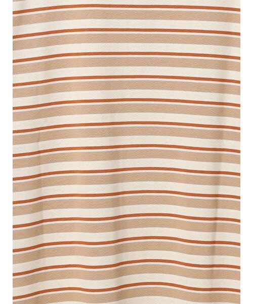 SM2（エスエムツー）の「マルチボーダー袖スリットリボンTシャツ（Tシャツ/カットソー・レディース・グリーン/レッド/ピンク/ネイビー/ベージュ・F）」の13枚目の写真