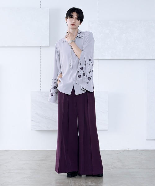 ella_selectshop✨ロングスリットブラウス 公式】 刺しゅう使いロングブラウス (ファッション) 商品詳細ページ