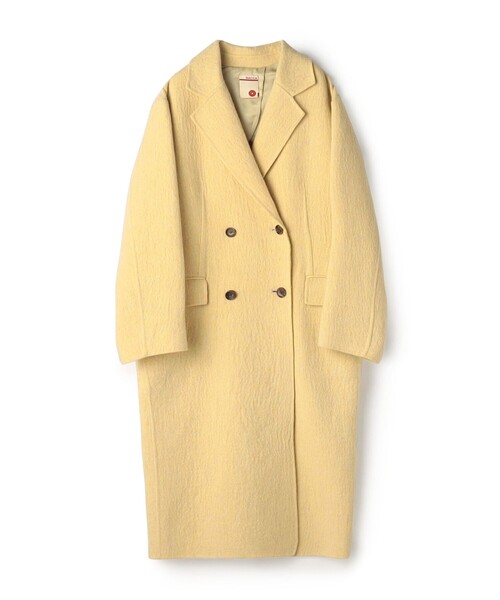 セール】オートミールダブルフェイス リバーロングコート（チェスター