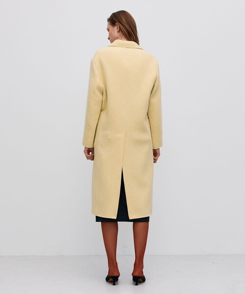 セール】オートミールダブルフェイス リバーロングコート（チェスター