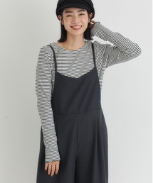 Right-on | 【HONEYSUCKLE ROSE】リブメローロングスリーブＴシャツ(Tシャツ/カットソー)