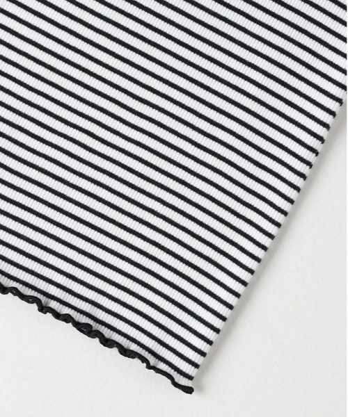 Right-on（ライトオン）の「【HONEYSUCKLE ROSE】リブメローロングスリーブＴシャツ（Tシャツ/カットソー・レディース・オフホワイト/ブラック/ブラック×ホワイト/ブルー・M/L/S）」の12枚目の写真