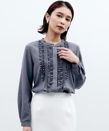 今季完売 UNTITLED 25ss フィブリルフリルブラウス M 38 今季完売 UNTITLED 25ss フィブリルフリルブラウス M 38
