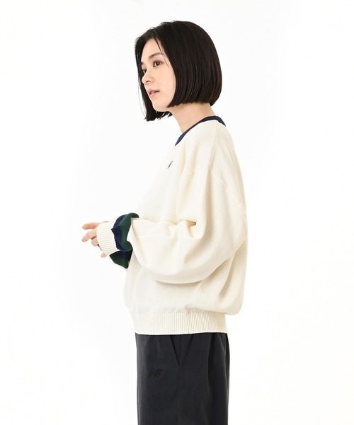 NEW BALANCE（ニューバランス）の「ラインニットプルオーバー（ニット