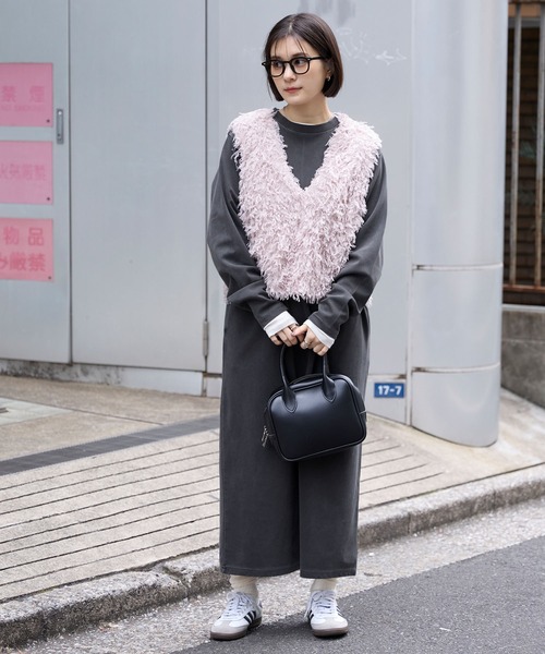 新品 社交ダンス ワンピース モノトーンプリント サイズS〜 M FREAK'S STORE（フリークスストア） ワンピース 限定展開 ウエスト