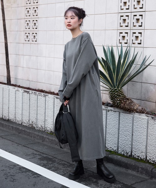 ♦本日限り特別価格♦❈アートプリント ❈ワンピース グレー アートプリントドロスト ワンピース | ANAYI/アナイ | 三越伊勢丹