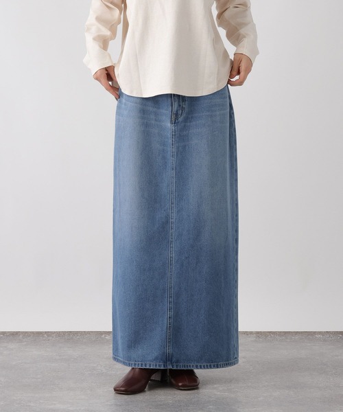 studio CLIP(スタディオクリップ)の「《ウタオ》デニムロングスカート(デニムスカート・レディース・ブルー・LARGE/MEDIUM)」の18枚目の写真