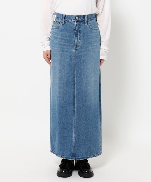 studio CLIP(スタディオクリップ)の「《ウタオ》デニムロングスカート(デニムスカート・レディース・ブルー・LARGE/MEDIUM)」の4枚目の写真