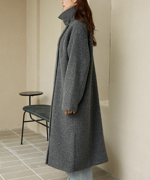 セール】PUBLUX/パブリュクス マルチカラー シャギー ロングコート