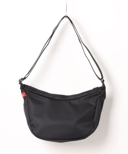 Manhattan Portage（マンハッタンポーテージ）の「DUET SHOULDER BAG FZP MGNT FLIGHT NYLON BACKING PEANUTS 25（ショルダーバッグ・レディース・ブラック・X-SMALL）」の18枚目の写真