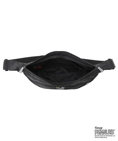 Manhattan Portage（マンハッタンポーテージ）の「DUET SHOULDER BAG FZP MGNT FLIGHT NYLON BACKING PEANUTS 25（ショルダーバッグ・レディース・ブラック・X-SMALL）」の11枚目の写真