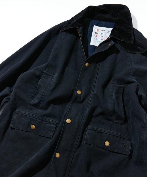 FREAK'S STORE(フリークスストア)の「NAUTICA/ノーティカ クラッシュド ダックロングコート ヴィンテージ(ステンカラーコート・レディース・ブラック/ベージュ・フリ-)」の12枚目の写真