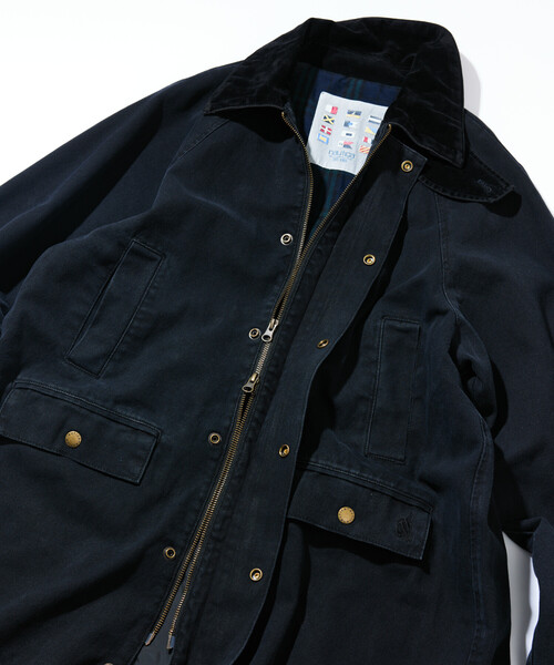 FREAK'S STORE(フリークスストア)の「NAUTICA/ノーティカ クラッシュド ダックロングコート ヴィンテージ(ステンカラーコート・レディース・ブラック/ベージュ・フリ-)」の13枚目の写真