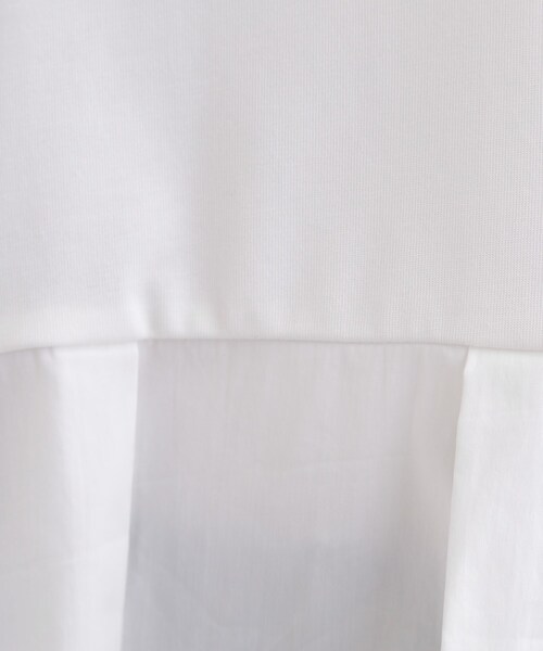 grove（グローブ）の「裾切替タックペプラムTシャツ（Tシャツ/カットソー・レディース・ブラック/オフホワイト/ブルー系その他4・02/01/04/03/05）」の7枚目の写真