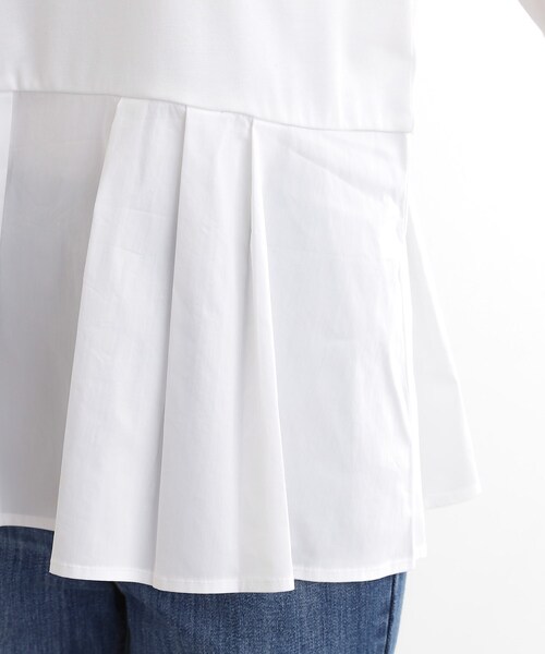 grove（グローブ）の「裾切替タックペプラムTシャツ（Tシャツ/カットソー・レディース・ブラック/オフホワイト/ブルー系その他4・02/01/04/03/05）」の21枚目の写真