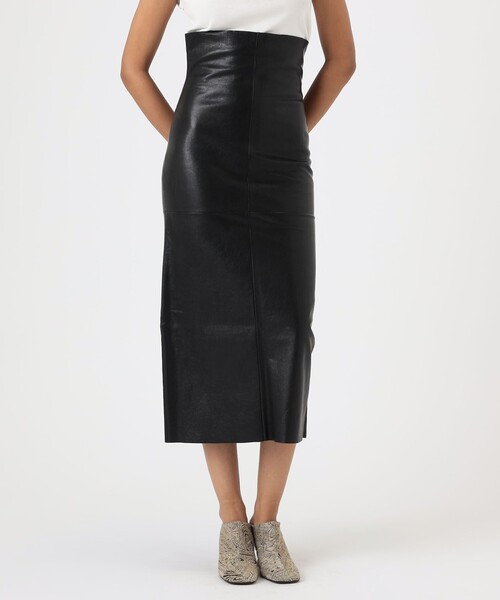セール】GABRIELA COLL GARMENTS HIGH WAIST LEATHER SKIRT（スカート