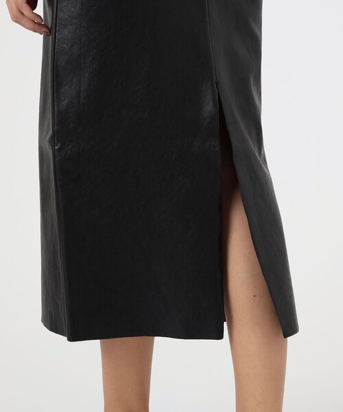 セール】GABRIELA COLL GARMENTS HIGH WAIST LEATHER SKIRT（スカート