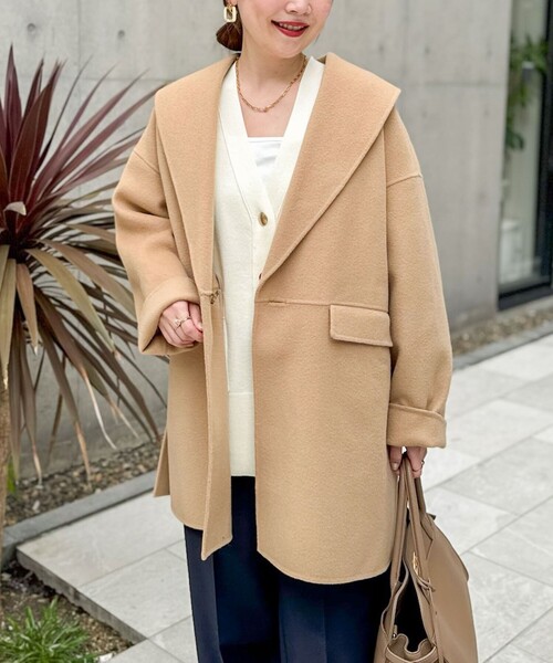 ノーリーズソフィー　SUPER140リバーショールコート 一部WEB限定色】SUPER140リバーショールコート（その他アウター