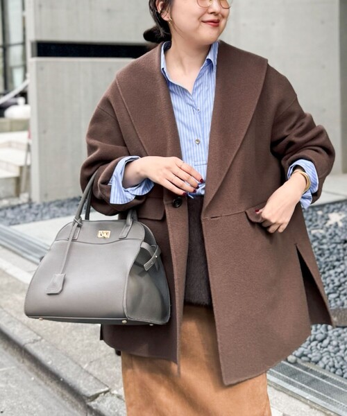 一部WEB限定色】SUPER140リバーショールコート（その他アウター