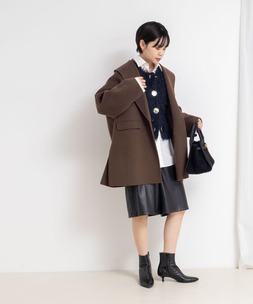 ノーリーズソフィー　SUPER140リバーショールコート NOLLEY'S sophi(ノーリーズソフィー)の【一部WEB限定色