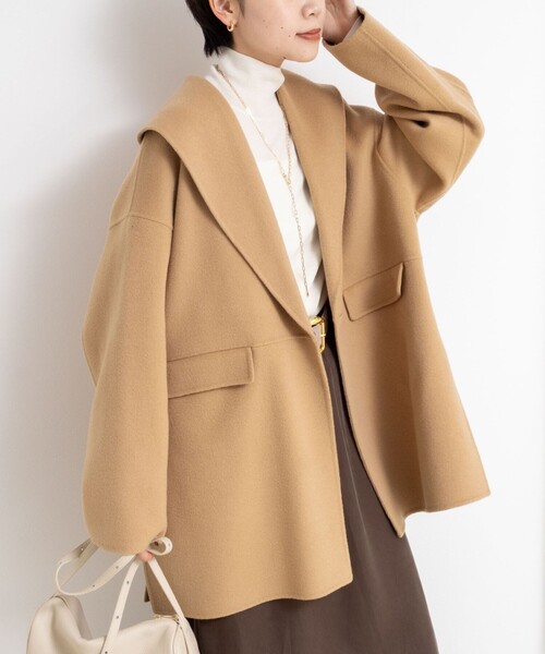 一部WEB限定色】SUPER140リバーショールコート（その他アウター