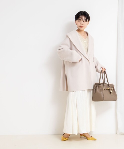 美品　NOLLEY'S sophi ◇SUPER140リバーショールコート NOLLEY'S sophi(ノーリーズソフィー)のSUPER140リバーショールコート