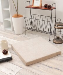 LBC（エルビーシー）の「ベロアコンビシートクッション スクエア H4cm（クッション/クッションカバー）」