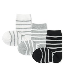 キッズ　足なり直角　靴下（柄・３足組）