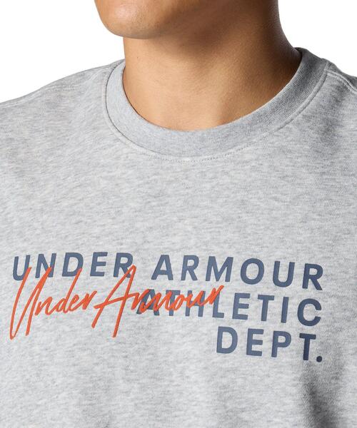 UNDER ARMOUR(アンダーアーマー)の「UAエッセンシャル テリー ノベルティ クルー(ライフスタイル/メンズ)(スウェット・メンズ・グレー・S/3XL/XL/2XL/M/L)」の4枚目の写真