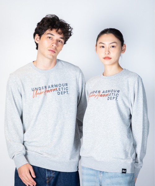 UNDER ARMOUR(アンダーアーマー)の「UAエッセンシャル テリー ノベルティ クルー(ライフスタイル/メンズ)(スウェット・メンズ・グレー・S/3XL/XL/2XL/M/L)」の1枚目の写真